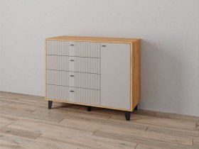 Комод «Катрин-13» (дуб крафт золотой/сантьяго софт) в Минусинске - minusinsk.mebel-nsk.ru | фото