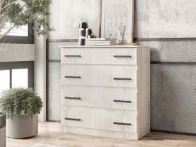 Комод Стандарт-6 NEW (дуб крафт белый) в Минусинске - minusinsk.mebel-nsk.ru | фото