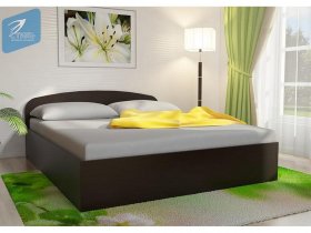 Кровать двуспальная 1,6м с подъем. мех. (венге) в Минусинске - minusinsk.mebel-nsk.ru | фото