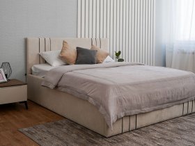 Кровать двуспальная 1,8м с подъем. мех. Леванте в Минусинске - minusinsk.mebel-nsk.ru | фото