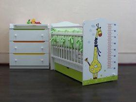 Кроватка детская Жираф с маятником в Минусинске - minusinsk.mebel-nsk.ru | фото