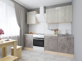 Модульная кухня Йота (пикард/цемент) в Минусинске - minusinsk.mebel-nsk.ru | фото