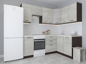 Модульная угловая кухня 1,4м*2,1м Лада (пикард) в Минусинске - minusinsk.mebel-nsk.ru | фото